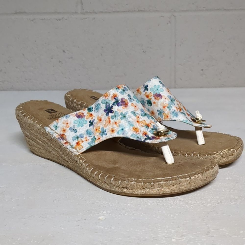 WHITE MOUNTAIN Women's Beachball Espadrille Wedge Sandal Size 8.5 - Picture 5 of 7